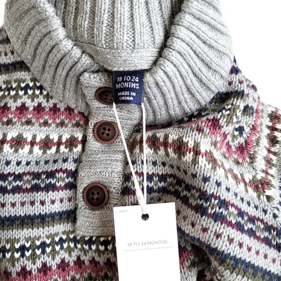 Janie & Jack 18-24 Months Fair Isle Fall Holiday Sweater NWT - Picture 5 of 6